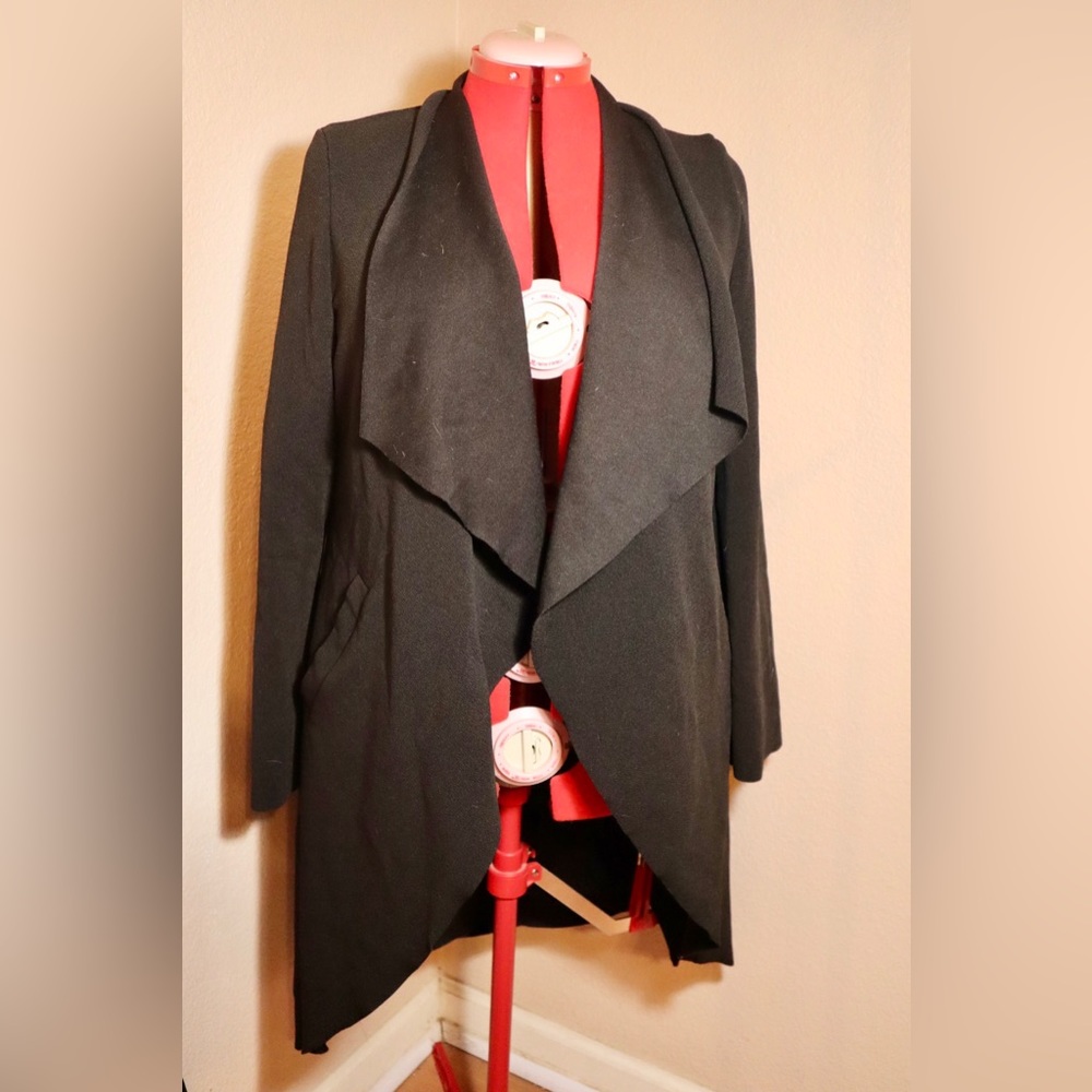 Drape Front Coat